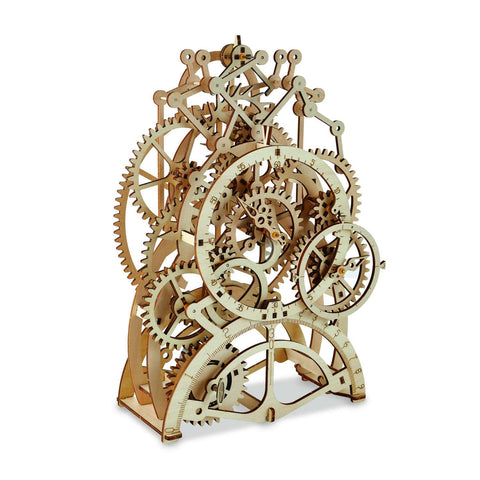3D Wooden Gear Clock Kit For Teens And Adults Snap Together Mechanical Clock With Moving Gears No Glue Or Tools Needed Dope Hands On Build