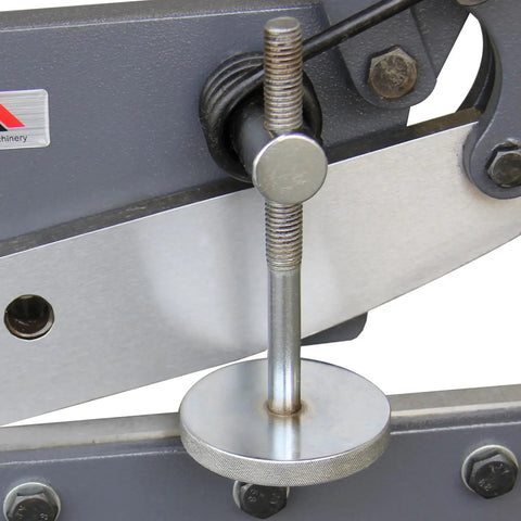 Manual Metal Shear HS12 12 Inch Throatless Cutter Heavy Duty For Sheet Metal Plate Steel And Round Bar Portable Workbench Mounted Tool For Clean Easy Cuts And High Precision In Metalworking Shops