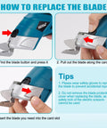 How to replace the blade on Smooth Cruising Cordless Electric Scissors 37 Volt with step-by-step instructions.