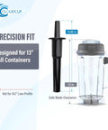 Tamper Replacement For Classic 64 Oz Blender Jar Fit 13 Inch Tall Container Replacement Part For 5200 6300 5000 760 Series