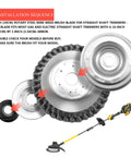 Installation sequence of 8 Inch Unbreakable Wired Trimmer Blade For Weed Eater And Weed Whacker Steel Wire Cutter Head