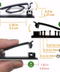 Self Adhesive Cable Clips 50 Pack Cord Organizer Wire Clips For Desk Wall TV Under Desk PC Home Office Car Snap Lock Cable Management