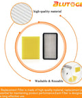 Vacuum Filter 2 Pack For Bissell CleanView Upright 9595A 9595R 95956 85312 85321 7636 391 No Brainer Replacement Set materials shown