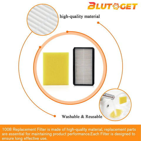 Vacuum Filter 2 Pack For Bissell CleanView Upright 9595A 9595R 95956 85312 85321 7636 391 No Brainer Replacement Set materials shown