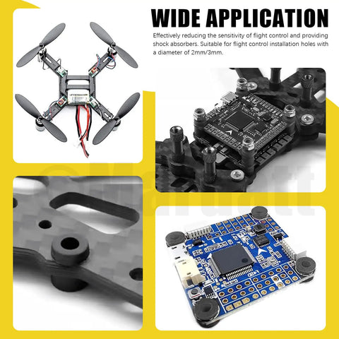 24Pcs Anti Vibration Standoffs Kit For Flight Controller With M2 And M3 Screws Rubber Dampers O Rings for RC drones