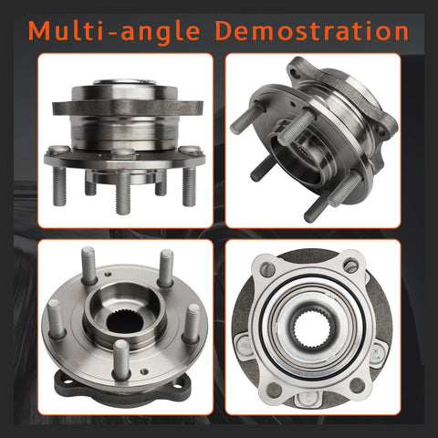 Front Wheel Hub And Bearing Assembly For Hyundai And Kia 5 Lug Without Abs Fits Nexo 19 23 Sonata 15 19 Tucson 16 21 Veloster N 20 22 Cadenza 17 20 Optima 16 20 Sportage 17 21 Replacement With Durable Build And Kyodo Yushi AF-I Grease