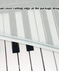 Keyboard Dust Cover For 88-Key Digital Pianos And Keyboards, Waterproof Transparent Piano Cover displayed on keys
