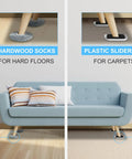 Heavy Duty Furniture Movers And Sliders For Carpet And Hardwood Floors Featuring Reusable Plush Sock Pads for smooth movement.