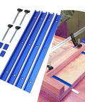 Heavy Duty T Slot Track Kit 15.7 Inch Aluminum Rails With Predrilled Holes M8 Sliders Bolts and 12 Screws DIY Friendly