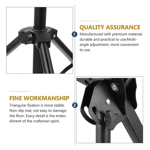Close-up of Foldable Drum Rack And Alloy Dumbbell Stand With Snare Practice Pad Tough Storage Shelf, highlighting quality craftsmanship.
