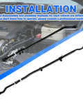 Jeep Wrangler Front Steering Linkage Adjusting Sleeve Drag Link Tie Rod Suspension Kit Heavy Duty Upgrade For 2007 2017 JK And 2018 3.6L 3.8L Replaces DS800982A installed in engine bay