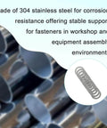 M13 By 19mm 304 Stainless Flat Washer Shim Set 48 Pieces With Four Thicknesses on metal tubes background