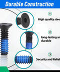 Close-up view of high quality steel screw from 24 Pcs RMR to MOS Red Dot Screw Pack for Optics Ready Pistols