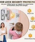 Child demonstrating use of 90 And 180 Degree Barn Door Lock And Latch In Zinc Alloy With Rust Proof Coating for security.
