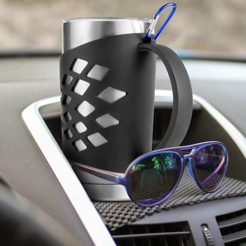 Durable Silicone Tumbler Sleeve With Handle For 20 Oz Cups No Slip Grip Insulated Protective Cover Keeps Drinks Hot Or Cold Longer