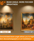 GU10 Halogen Bulb Dimmable 50W 120V Warm White 2800K With Glass Cover 500 Lumen MR16 GU10 Base; art lighting comparison