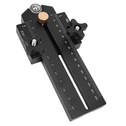 Slim Aluminum Alloy Sliding Tenon Jig For Precise Narrow Strip Cuts And Adjustable Table Saw Jig With T Slot Track Compatibility