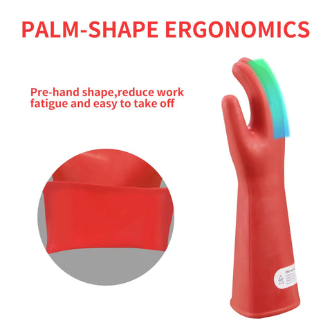Heavy Duty Insulated Electrician Gloves Class 1 Astm Dielectric High Voltage Electrical Safety Gear Waterproof Grease Resistant Leather Proven To Crush The Daily Grind Offer 8000V Ac Rugged Protection