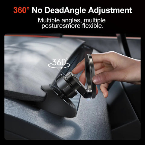 Hand adjusting Magnetic Phone Mount For Tesla Model Y Juniper 2024 To 2026 And Model 3 Highland Hidden Dashboard Design 360 Degree Rotatable Car Holder
