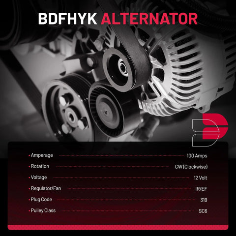 Close-up of Drop In Alternator Replacement For Nissan Sentra 2011 2012 2.0L I4 Versa 2009 2012 1.8L I4 NV200 2015 2.0L I4 With OE Style Fit