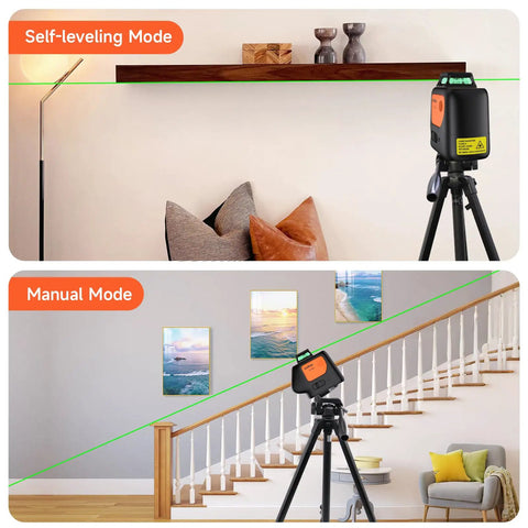 Plumb Dot Laser Level 360 Self Leveling For Fast Accurate Vertical Alignment In Walls Ceilings Pipes And Installations PV360G Pro Grade Tool With Precision Dots Easy Setup And Reliable Self Leveling Performance. self-leveling mode on tripod