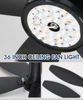 42 Inch Low Profile Ceiling Fan With Bright Dimmable Led Light Zero Hassle Remote Control Matte Black Flush Mount Dc Motor Reversible Blades Solid Airflow For Bedroom Lounge Or Patio, view of the light and blades.
