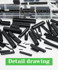400 Pcs Roll Pin Assortment Kit With Slotted Tension Pins, Split Dowels And Expansion Pins In M1.5 To M10 Sizes