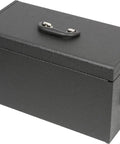 Black case for ChromePlus Universal Tool Set, 99 Piece Gear With One Quarter Inch And One Half Inch Drive Bits, shown closed
