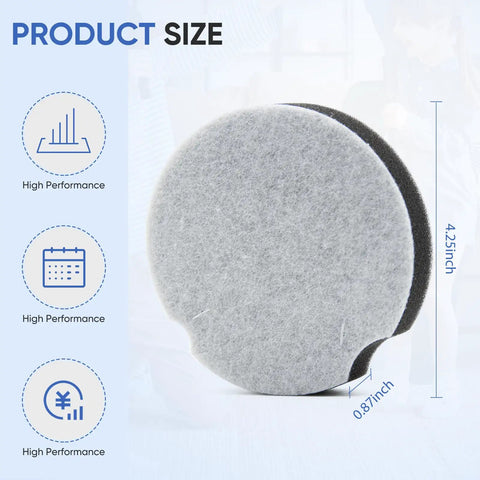 4 Pack Vacuum Filter Replacements for PowerForce Compact Upright Vacuums 1520 2112 - Easy Swap, No Fuss, Compatible with Turbo Bagless 2690 Cleanview 3508, Compare to Part 1604896