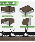 Backyard Outdoor Shade Sail Cover 3x5m Thickened Mesh Awning Cloth Edge Pack For Corner Shading Weatherproof Patio Shelter No Fuss Easy Cut And Splice Garden Rain Moisture Protection, installation uses zip-tie, nylon rope, and bungee hook