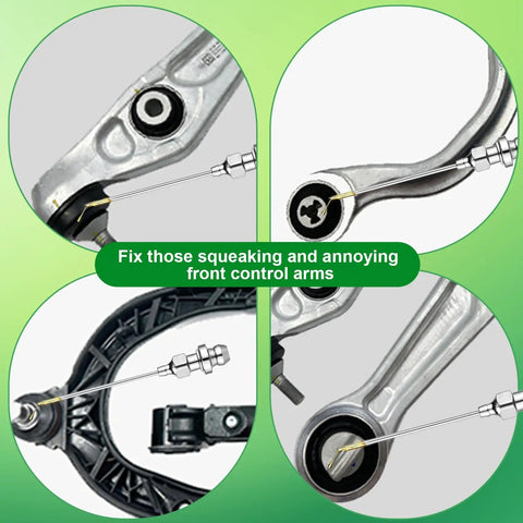 Pro Grade Grease Gun Needle Tips Set With Straight And Bent Nozzles lubricating control arms