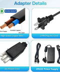 Premium Fesasn 29V2A Electric Power Adapter For Extend Ergo Sealy Ease Serta Adjustable Bed Frame with detailed components.