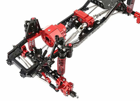 Beefed-Up Prefixal Gearbox Front Motor Transfer Case Upgrade With Steel Drive Shaft For 1/10 RC Crawler Axial SCX10 And SCX10 II
