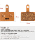 Beefy Polymetallic Bike Brake Pads For Shimano Deore Series Including M315 M355 Compatible With Tektro TRP And More