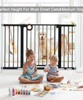 Extra Wide Baby Gate For Stairs And Doors 29.93 To 51.5 Inches With Auto Close Door Pressure Mount Kid And Pet Proof Gate 30 Inch Tall
