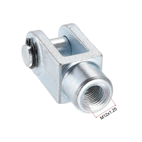 Air Cylinder Rod Clevis End Y Connector 60mm Length M12x1.25 Female Thread Alloy Pneumatic Fitting For 40mm Bore Cylinders Two Pack Easy Install And Durable Snug Fit, M12x1.25 thread