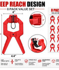 Eight Pack Edge Band Spring Clamps For Edge Banding And Woodworking Adjustable Clips For Carpentry And Home Improvement