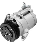 Heavy Duty Ac Air Compressor With Clutch For Chevy Camaro 3.6L V6 2010 To 2015 Lt Ls side view showing pulley and fittings.