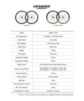 Comparison chart of UNAAS HARD2 Carbon Fiber 700C Wheelset Disc Brake Wave Rim 45-55mm Hella Light Ultralight 1578g