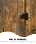 Heavy Duty Three Point Five Inch Gate Strap Hinges Weld On For Shed Doors And Wood Fences Two Piece Set on wooden door