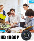 Colleagues in meeting room illustrating 64GB Camera Pen 1080P Hidden Spy Camera With Motion Detection Portable Security Pen use.