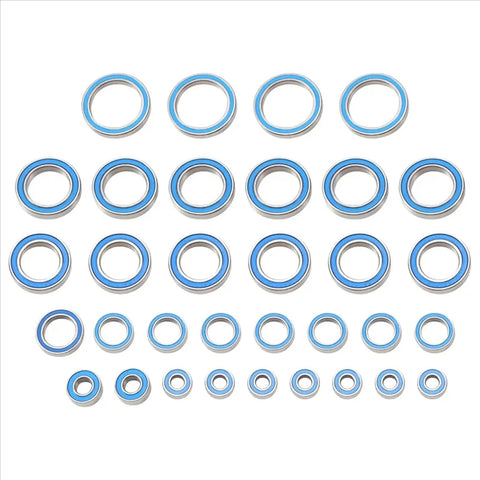 Top Shelf 33 Piece Rubber Sealed Ball Bearing Set For 1/5 Scale Rc Crawler Buggy Hella Smooth Rolling Feel And Knockout Durability Direct Fit Mod For Traxxas Xmaxx 8s Models Badass Performance Parts