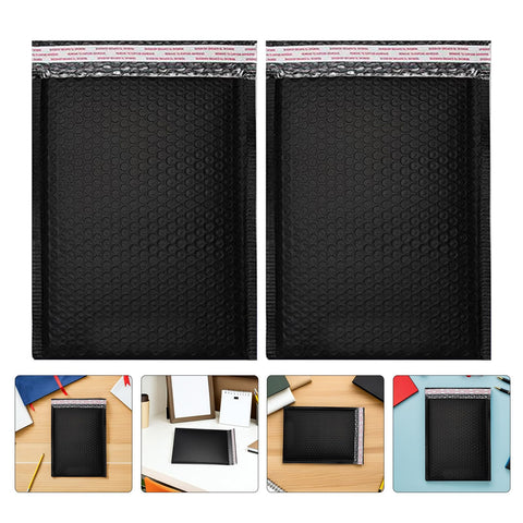 Bubble Mailers 50 Pack 20 By 25 Cm Black Padded Waterproof No Fuss Self Seal Envelopes For Ecommerce Packaging shown.
