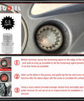 Close-up of All In One 23 Piece Wheel Lock Nut Key Kit For VW And Audi Vehicles Quick Removal And Replacement Of Anti Theft Lug Nuts