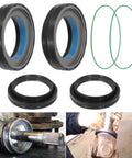 Straight Shot Heavy Duty Front Axle Vacuum Knuckle And Tube Seal Kit For 1998 To 2004 Ford F250 F350 F450 F550 Excursion Dana Fifty Sixty seals and O-rings.