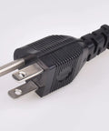 Three Foot Replacement Power Cord For Coffee Pot And Percolator, Heavy Duty 16 AWG 1875W 125V, 3 Prong Grounded, Black Cable close-up