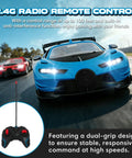 One Eighteen Scale RC Car For Indoor And Outdoor Racing, Fast Electric Sport Toy With LED Headlights, Remote Control