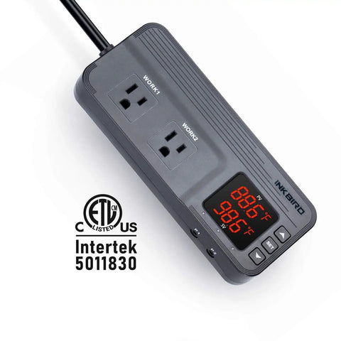 Temperature And Humidity Controller ITC-608T Dual Stage Thermostat For Grow Tents And Greenhouses with digital display
