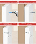 Installation steps for 240 Piece Zinc Self Drilling Drywall Anchors And Screws Kit With Cross Groove Drill Bit