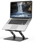 Adjustable Laptop Stand for Desk, Foldable Riser Holder With Ventilated Cooling, Portable Notebook Stand for 10 to 15.6 Inch Laptops